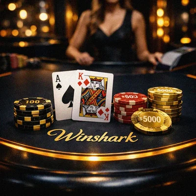 Winshark live casino tables and blackjack